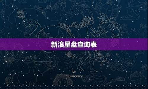星座新浪星盘查询-新浪新座星盘
