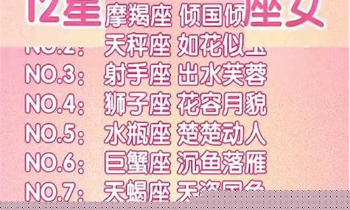 十二星座谁最漂亮-十二星座谁最漂亮的排名
