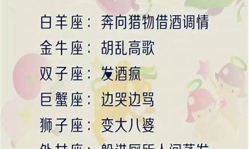 十二星座的变身咒语-十二星座的变身咒语分别是什么