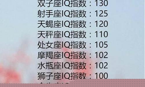 智商低于70的星座-智商低于70是什么样的