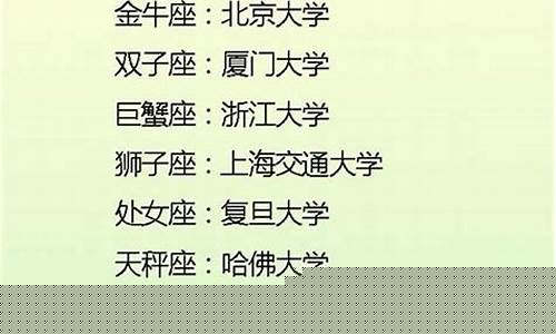 清华大学哪个星座最多-清华北大的星座人数排名