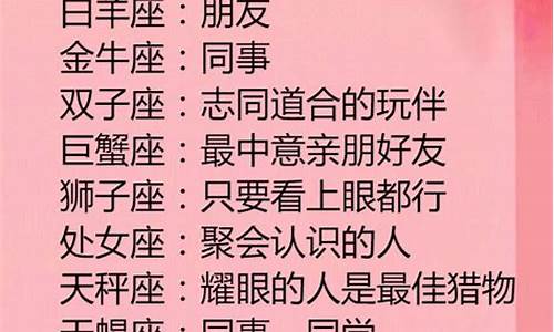 十二星座之最排名-十二星座谁最排名