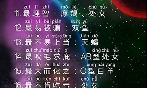 十二星座的绝配星座-十二星座的绝配榜单