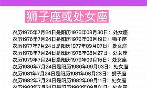 七月初二是什么星座-1988年农历6月初十是什么星座