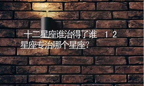 十二星座谁最专心-十二星座专治哪个星座
