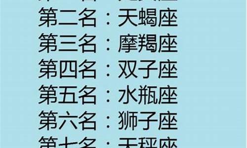 12星座记忆力排行榜-十二星座记忆力排名