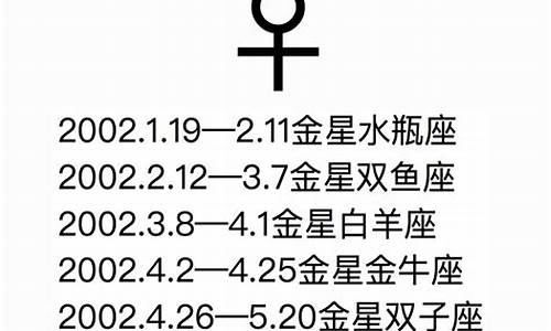 金星星座查询1960年-金星星座表查询