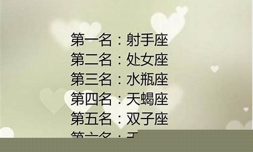 十二星座最受欢迎人气排行榜-十二星座最受欢迎的是哪个星座