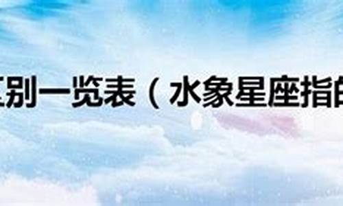 水象星座之间的关系-水象星座之间的区别